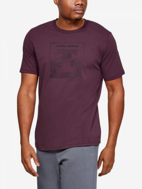 Tričko Under Armour Inverse Box Logo-Ppl Fialová