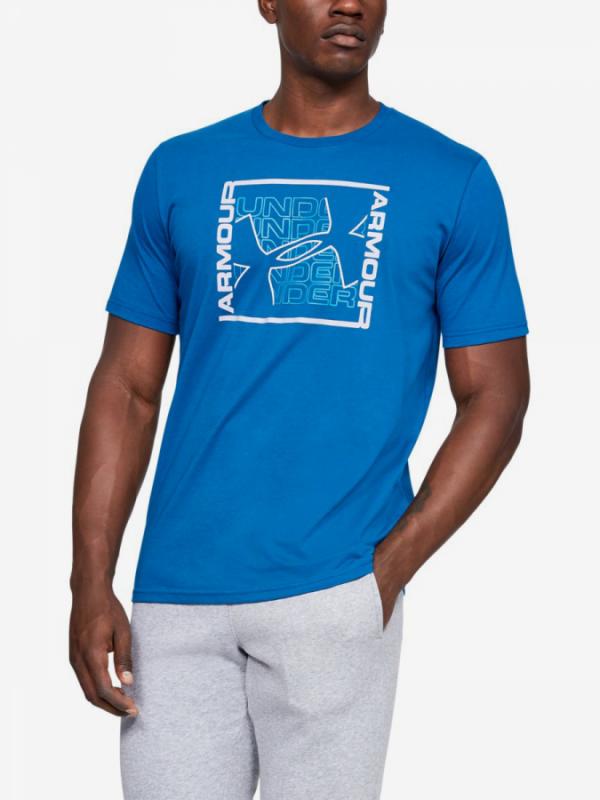 Tričko Under Armour Rhythm Ss-Grn Modrá