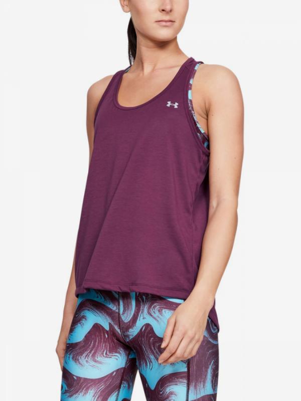 Tílko Under Armour Whisperlight Tie Back Tank-Ppl Fialová