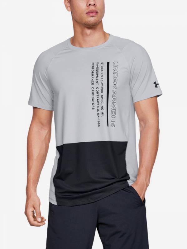 Tričko Under Armour Mk1 Ss Colorblock-Gry Šedá