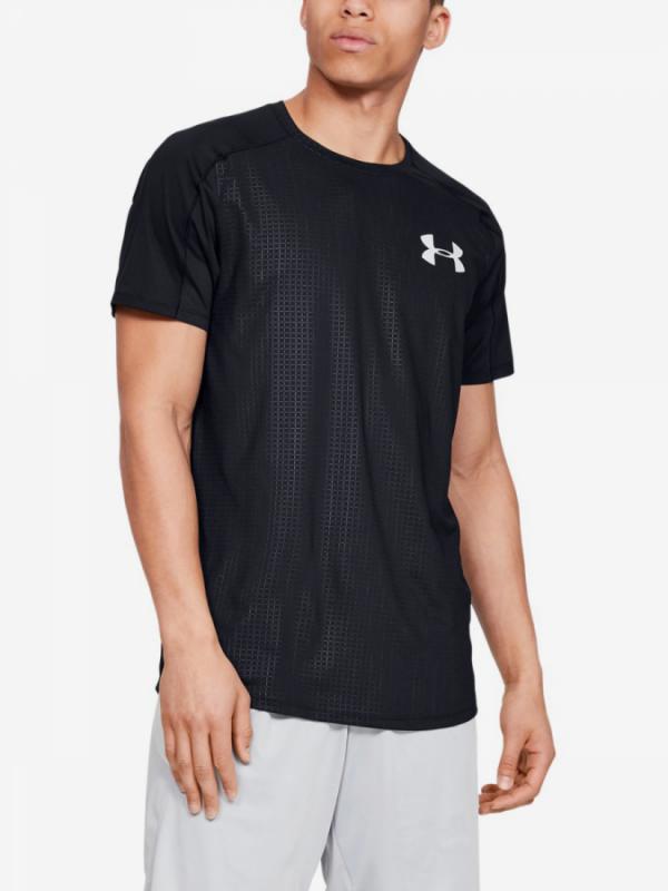Tričko Under Armour Mk1 Ss Emboss-Blk Černá