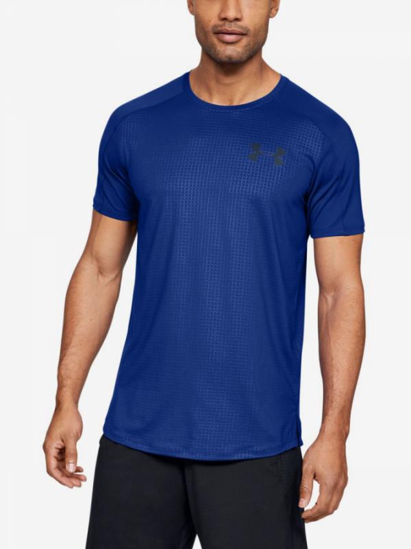 Tričko Under Armour Mk1 Ss Emboss-Blu Modrá