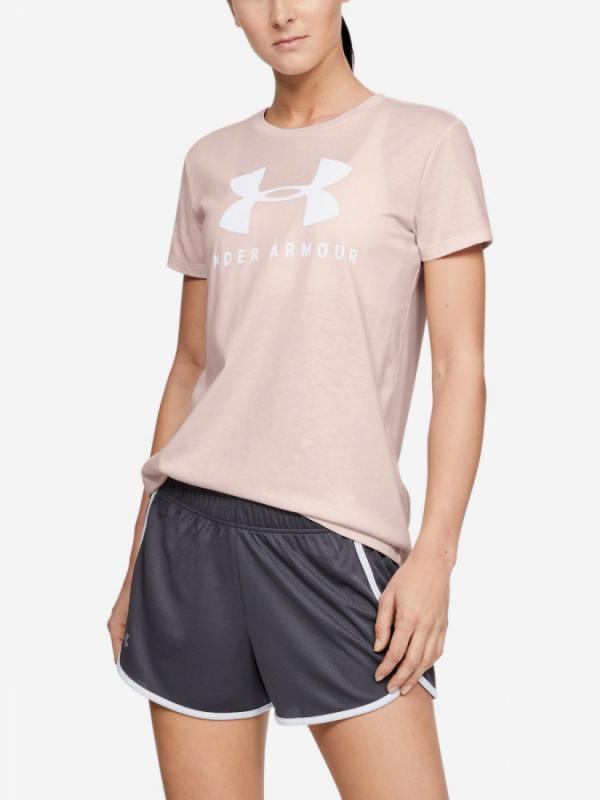 Tričko Under Armour Graphic Sportstyle Classic Crew-Pnk Růžová