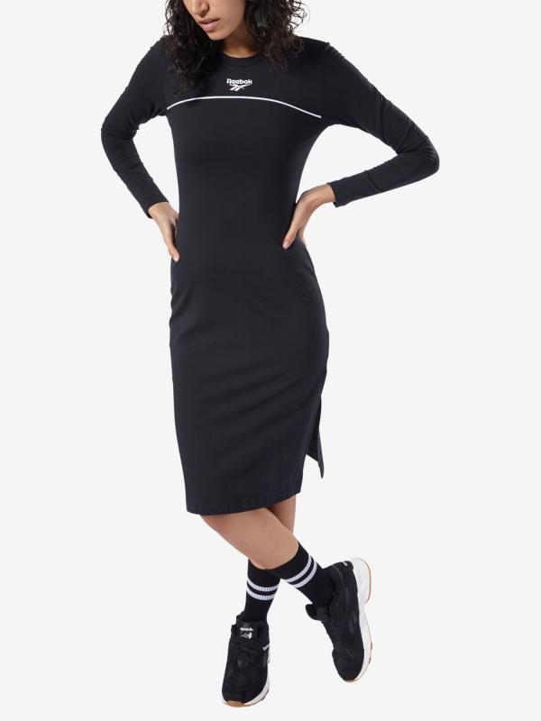 Šaty Reebok Classic Cl V P Cotton Dress Černá