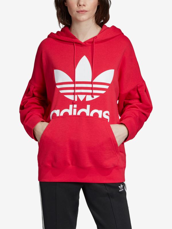 Mikina adidas Originals Hoodie Červená
