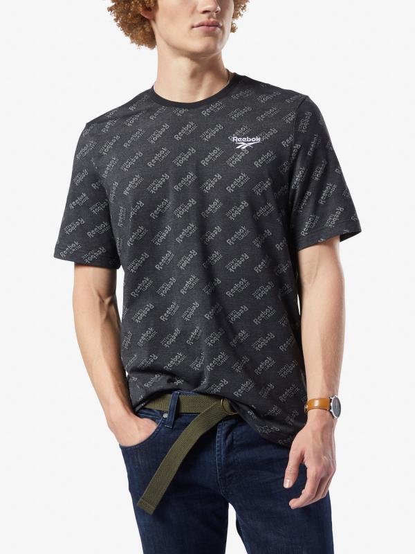 Tričko Reebok Classic Cl Aop Tee Černá