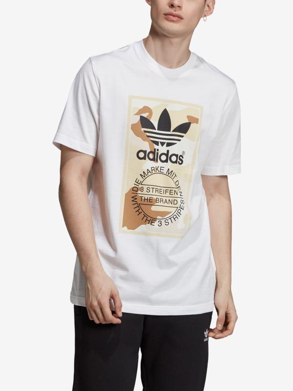 Tričko adidas Originals Camo Tee Bílá