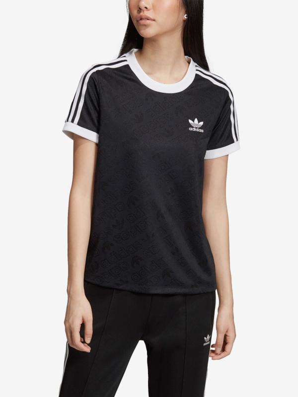 Tričko adidas Originals 3 Str Tee Černá