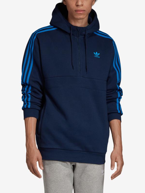 Mikina adidas Originals 3-Stripes Hz Modrá