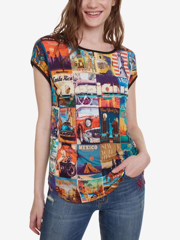Tričko Desigual T-Shirt Phoebe Barevná