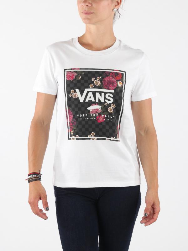 Tričko Vans Wm Boxed Botanic White Bílá
