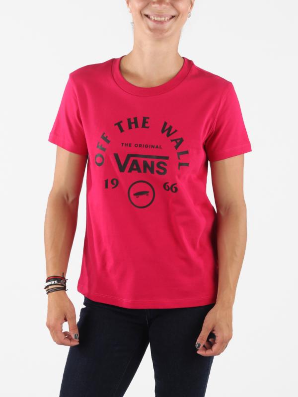 Tričko Vans Wm Attendance Crew T Cerise Růžová