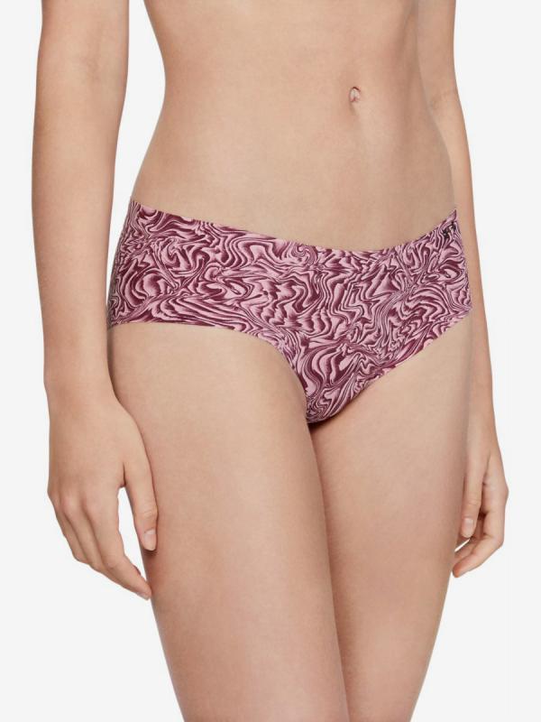 Kalhotky Under Armour Ps Hipster 3Pack Print-Pnk Fialová