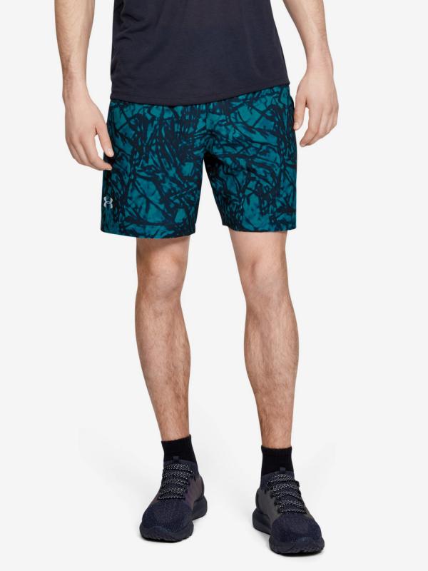 Kraťasy Under Armour Launch Sw 7'' Printed Short-Gry Modrá