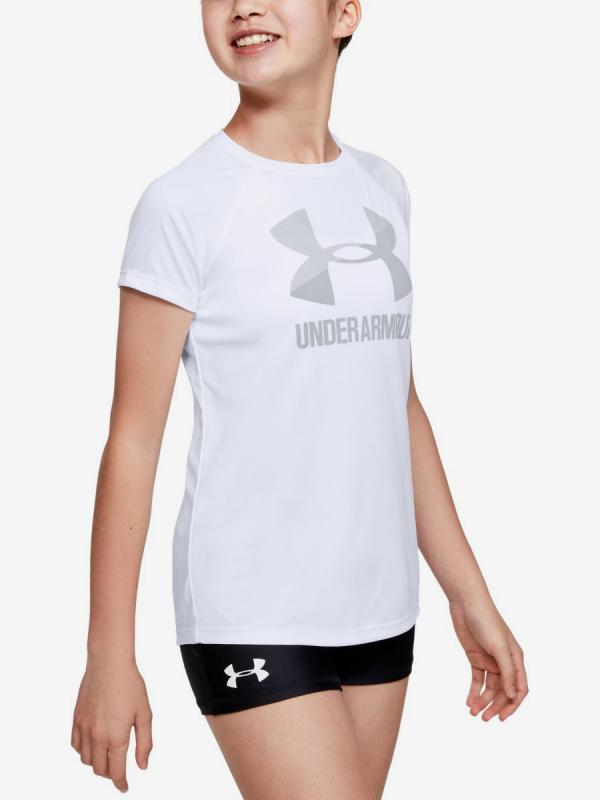 Tričko Under Armour Big Logo Tee Solid Ss-Wht Bílá