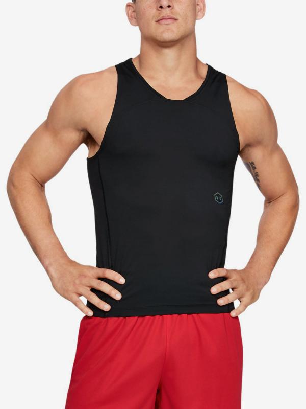 Kompresní tričko Under Armour Select Rush Tank-Blk Černá