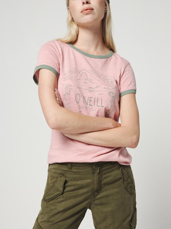 Tričko O´Neill Lw Audra T-Shirt Růžová