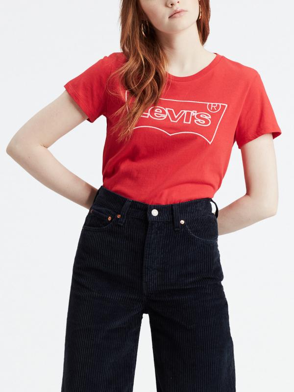 Tričko LEVI'S The Perfect Tee Hsmk Outline B Červená