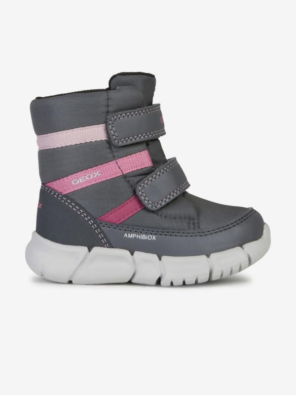 Boty Geox B Flexyper Girl B Ab Šedá