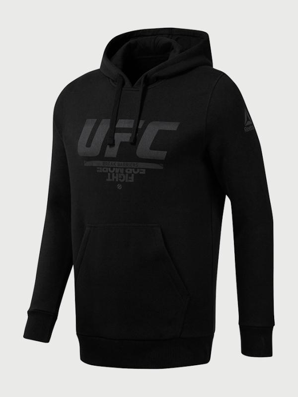 Mikina Reebok Ufc Fg Pullover Hoodie Černá