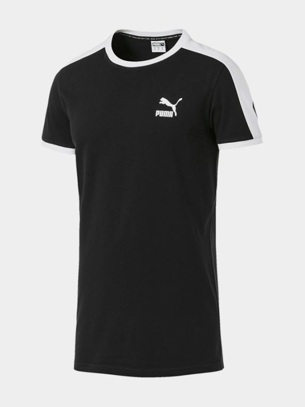 Tričko Puma Iconic T7 Slim Tee Černá