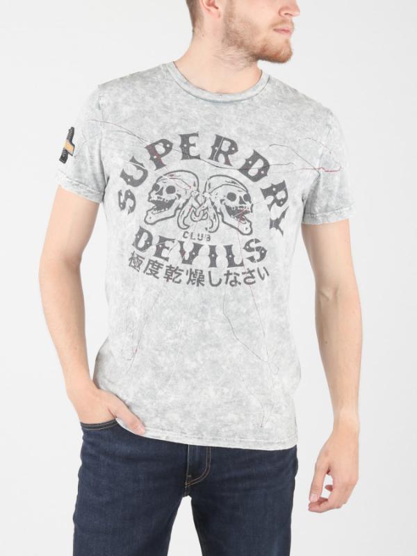 Tričko Superdry Motorcitytee Šedá