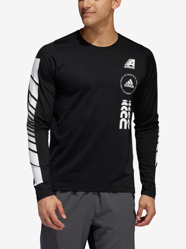 Tričko adidas Performance Moto Ls Tee Černá