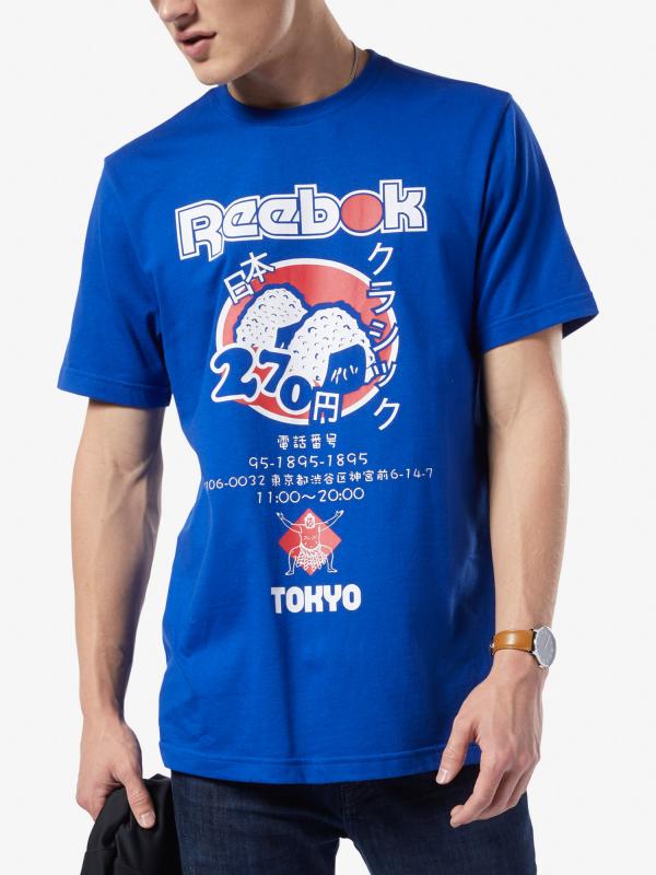 Tričko Reebok Classic Cl Itl Sushi Tee Modrá
