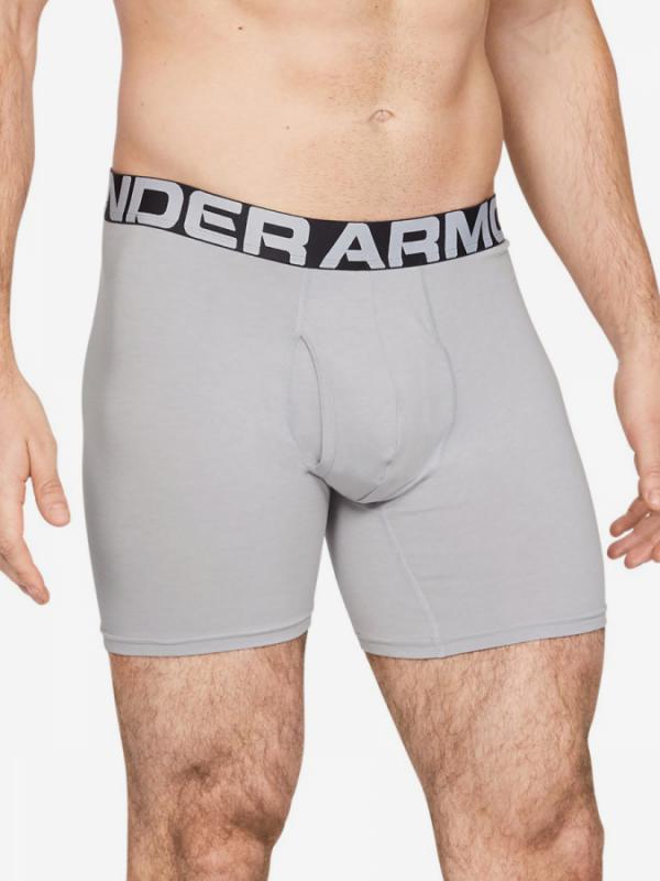 Boxerky Under Armour Charged Cotton 6In 3 Pack-Gry Šedá