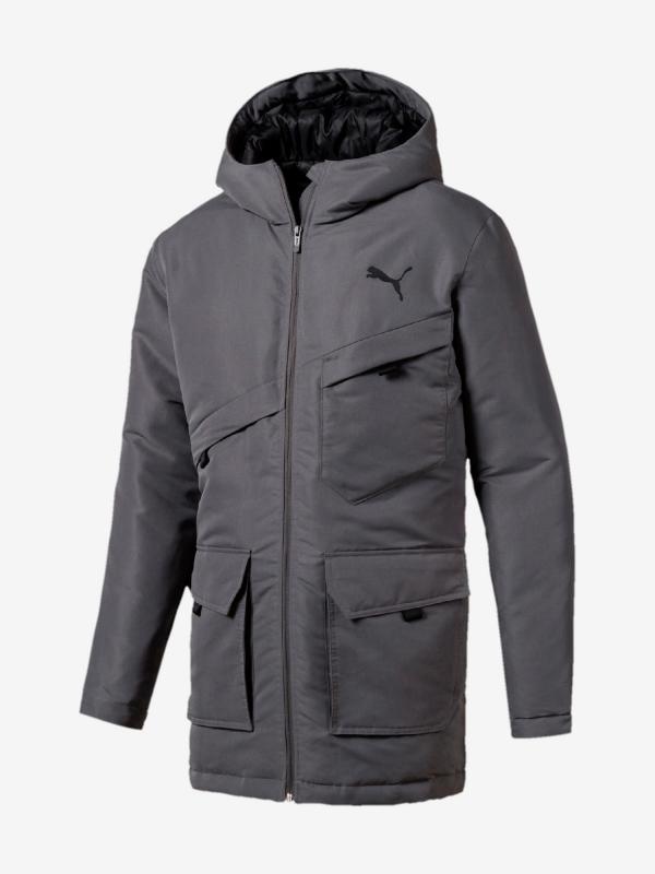 Bunda Puma Essentials Protect Jacket Šedá