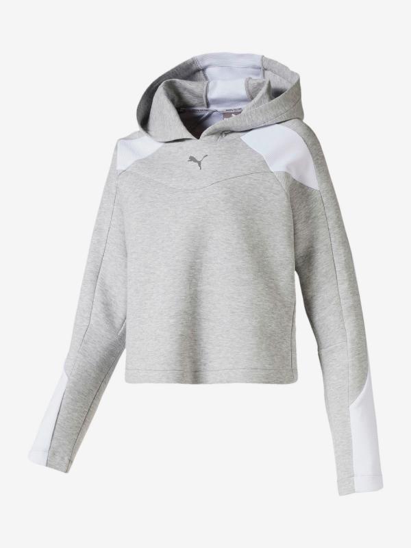 Mikina Puma Evostripe Hoody Šedá