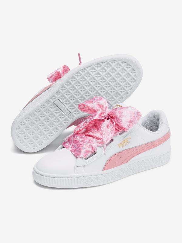 Boty Puma Basket Heart Reinvent Wn S Bílá
