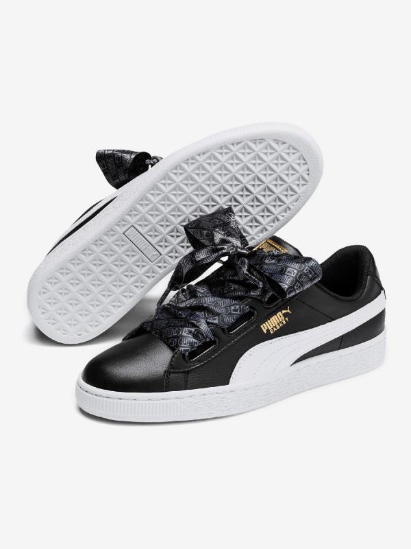 Boty Puma Basket Heart Reinvent Wn S Černá