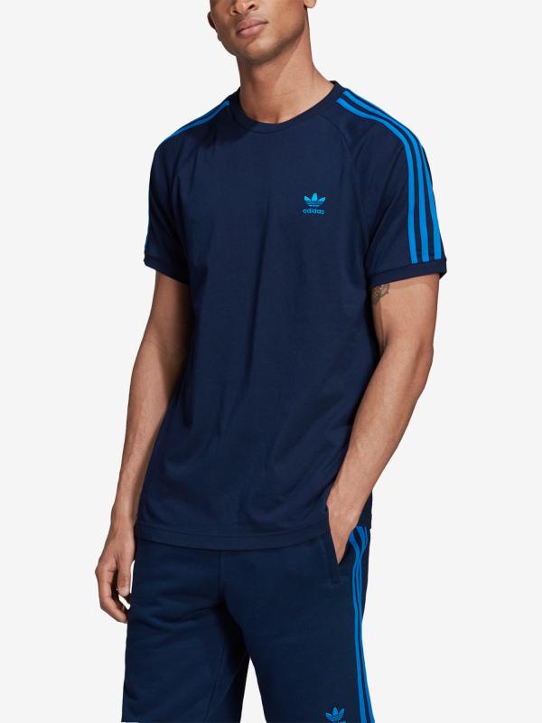 Tričko adidas Originals Blc 3-S Tee Modrá