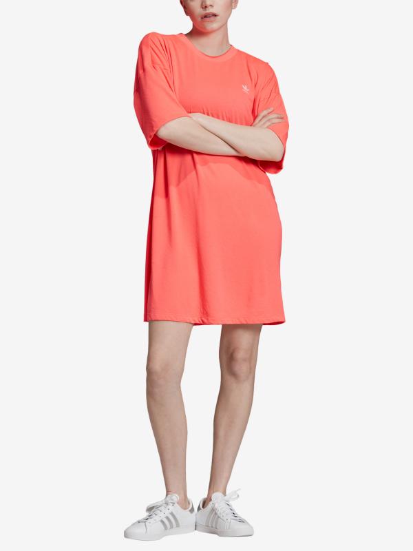 Šaty adidas Originals Trefoil Dress Růžová