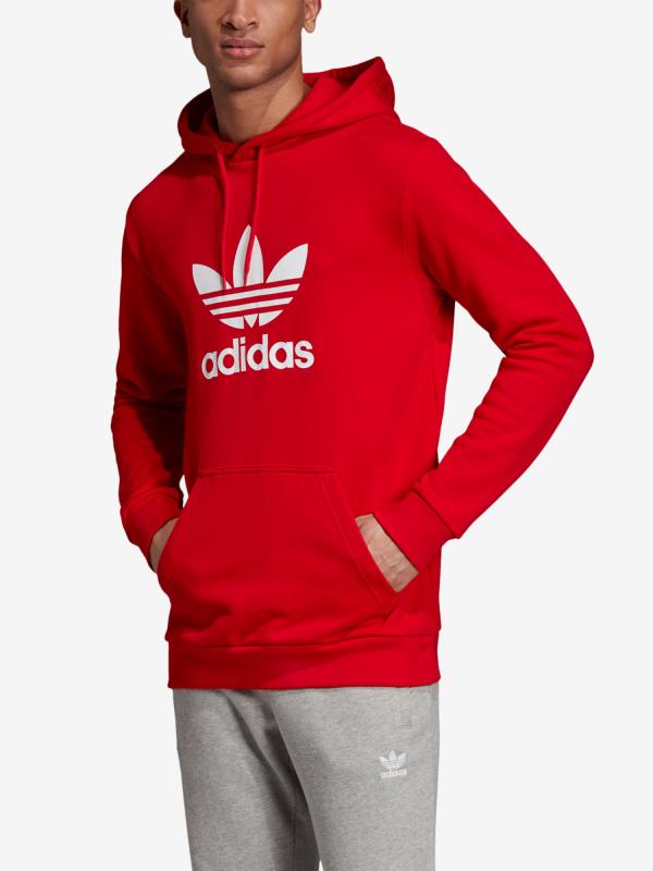 Trefoil Mikina adidas Originals Červená