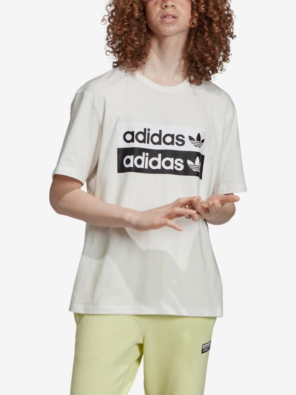 Triko adidas Originals Bílá