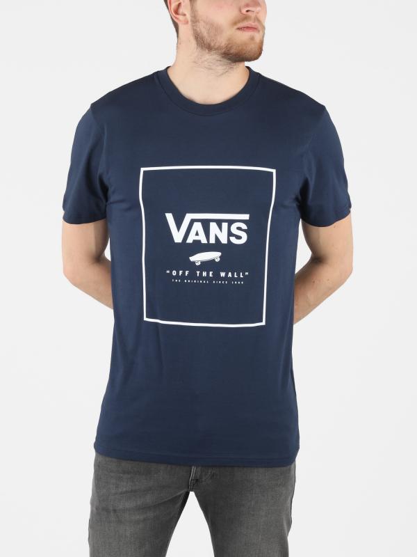 Tričko Vans Mn Print Box Dress Blues/White Modrá