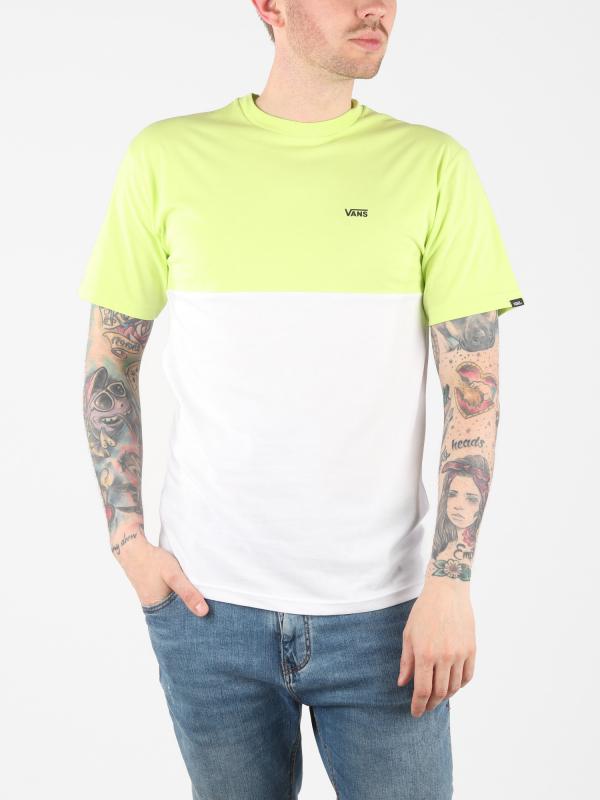 Tričko Vans Mn Colorblock Tee Sharp Green/White Barevná