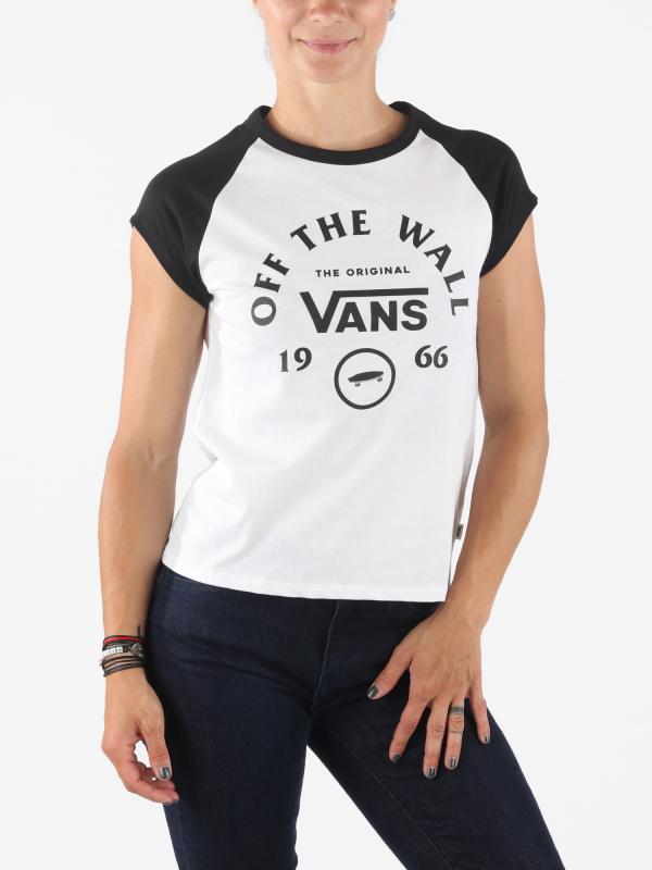 Tričko Vans Wm Attendance Ringer White/Black Bílá
