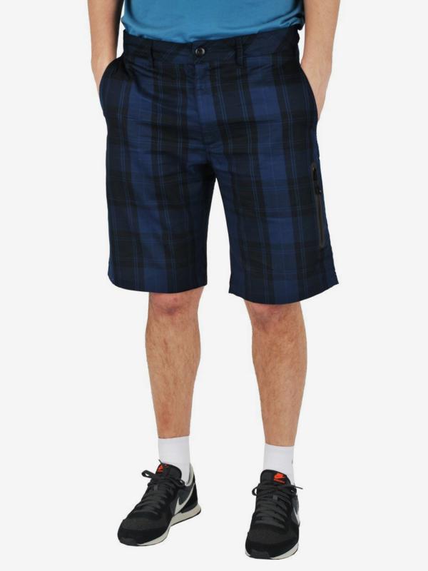 Šortky Nike Overdye Plaid Terrain Short Modrá
