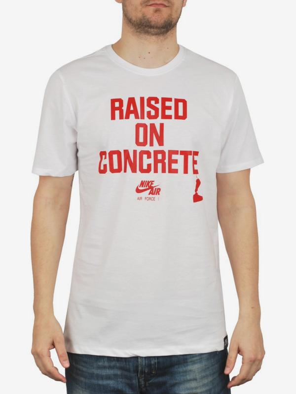 Tričko Nike Af1 Rasied On Concrete Tee Bílá