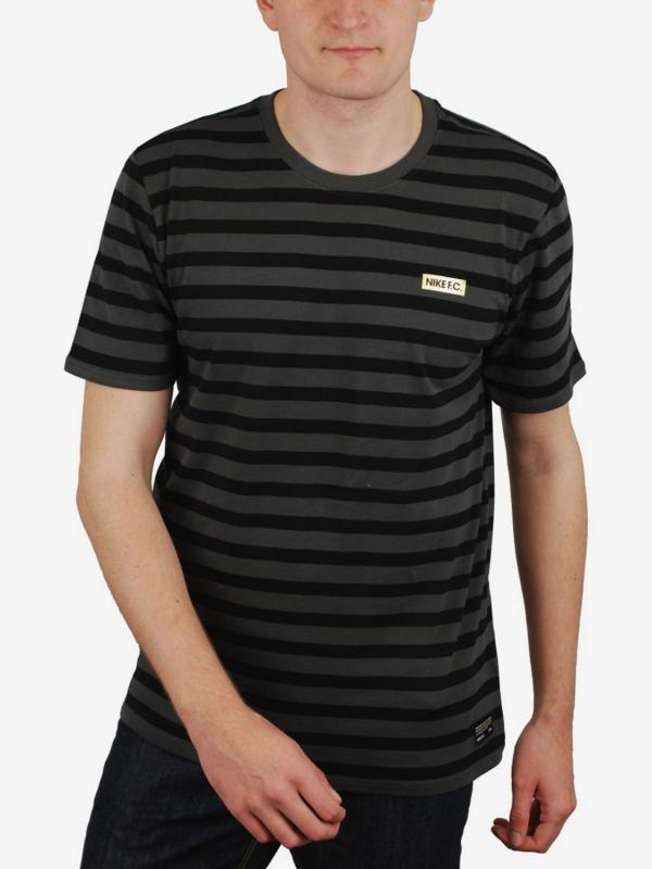 Tričko Nike Fc Stripe Tee Šedá