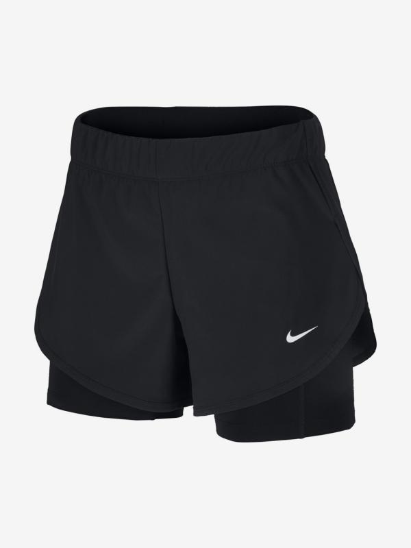Šortky Nike W Flx 2In1 Short Woven Černá