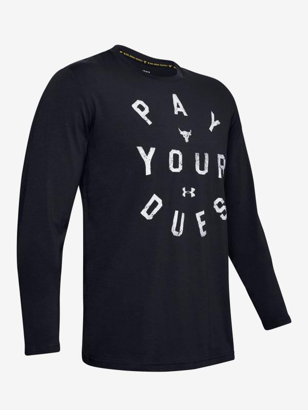Tričko Under Armour Project Rock Pay Your Dues Ls-Blk Černá