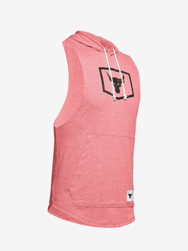 Mikina Under Armour Project Rock Sl Hoodie-Red Růžová