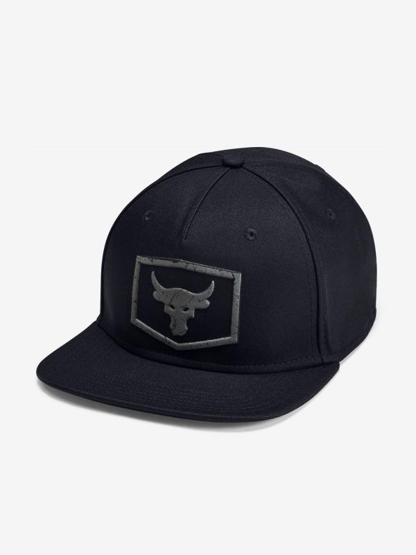 Kšiltovka Under Armour Project Rock Strength Flat Brim-Blk Černá
