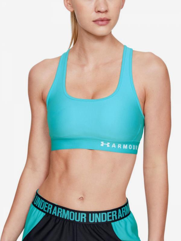 Kompresní podprsenka Under Armour Mid Crossback Bra-Blu Modrá