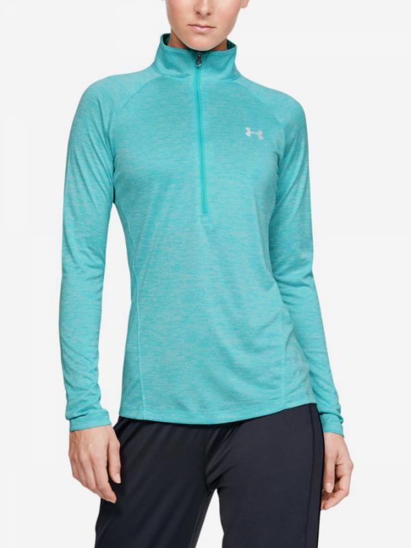 Tričko Under Armour Tech 1/2 Zip - Twist-Blu Modrá