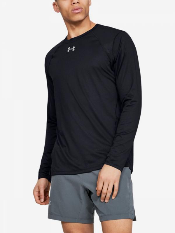 Tričko Under Armour Qualifier Longsleeve-Blk Černá